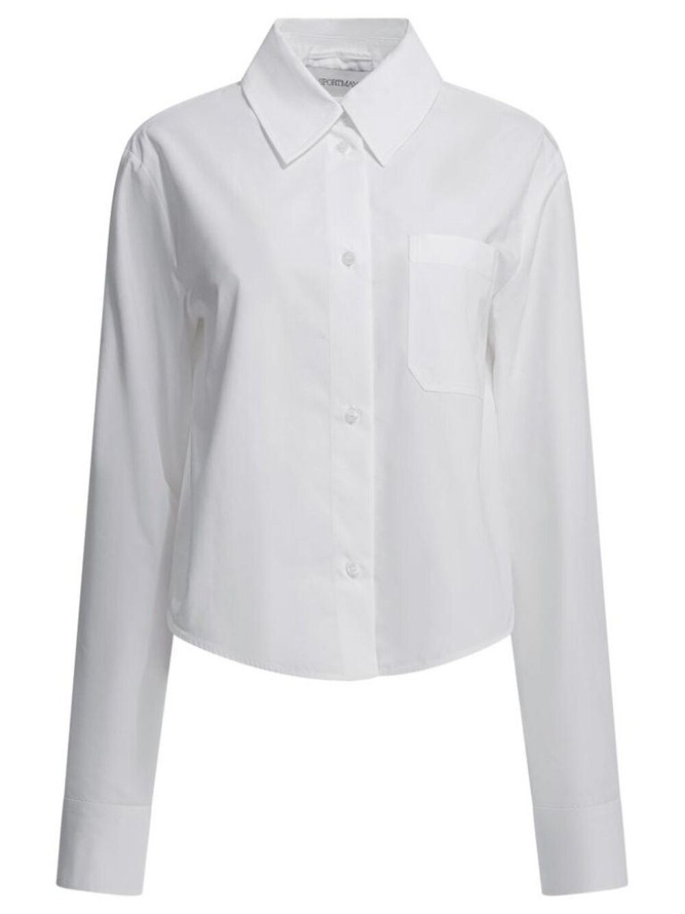 Max Mara Sportmax Cotton Shirt With Pleated Back Tag Size 42 Women